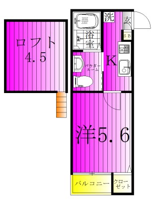 コンフォートメゾン東平賀 103号室 間取り
