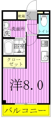 フローラ・五香 302号室 間取り
