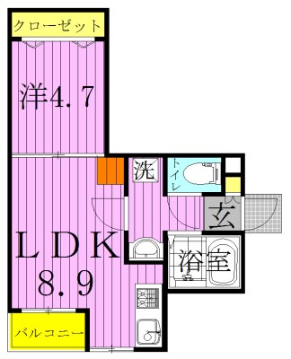 Park Eze柏 201号室 間取り