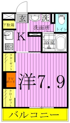 リブリ・メゾンアイ 201号室 間取り