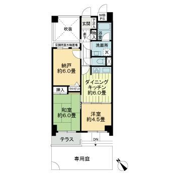 ライオンズヒルズ松戸 103号室 間取り