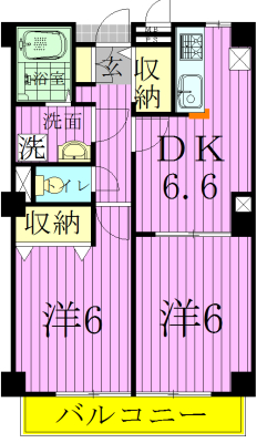 メープル　リーフ 104号室 間取り