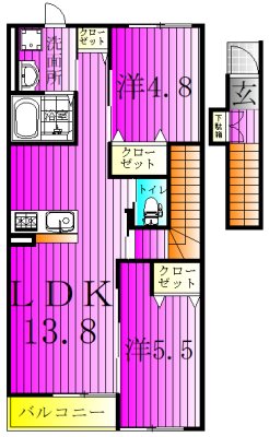 Majestic　garden～マジェスティック　ガーデン～ 203号室 間取り