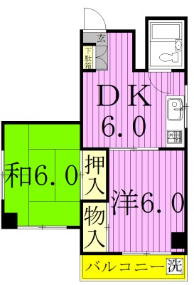 ジュネパレス新松戸第７ 間取り