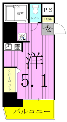 ラグジュアリーガーデン東松戸 508号室 間取り