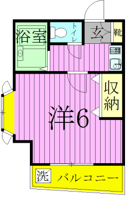 ジュネパレス松戸第21 201号室 間取り