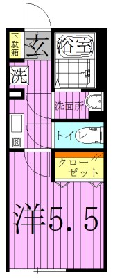 シャーマ北綾瀬 間取り図