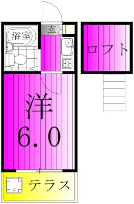 ジュネパレスシオン 107号室 間取り