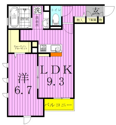 フィーカ　アパルフェ 105号室 間取り