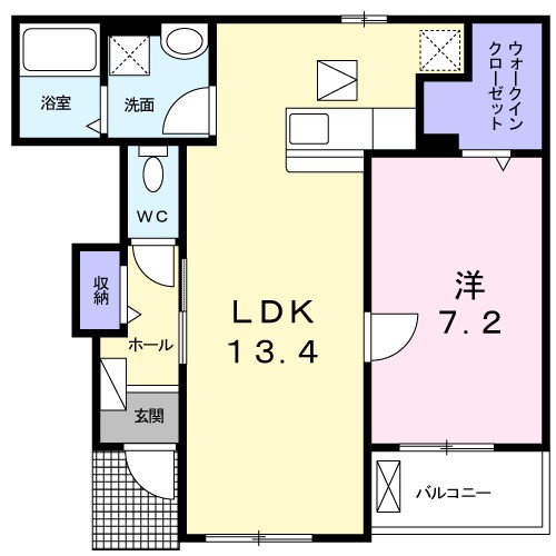 ハイムコンフォートＣ 103号室 間取り