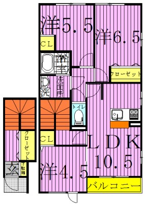 サンモール 206号室 間取り