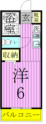 ソフィアⅢ 210号室 間取り