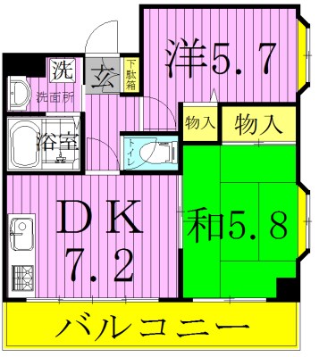 メゾン松丸 303号室 間取り
