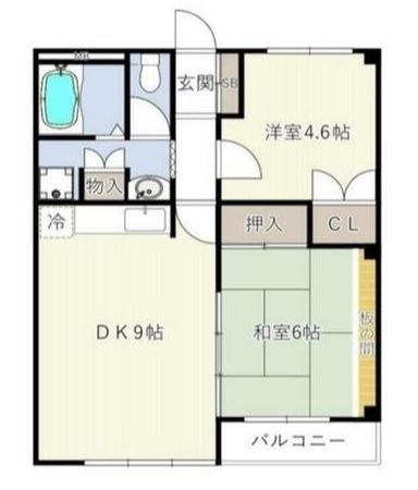 サンライトシーマ 2-Ｂ号室 間取り