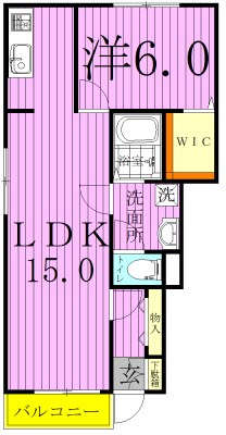 クロランサス 101号室 間取り