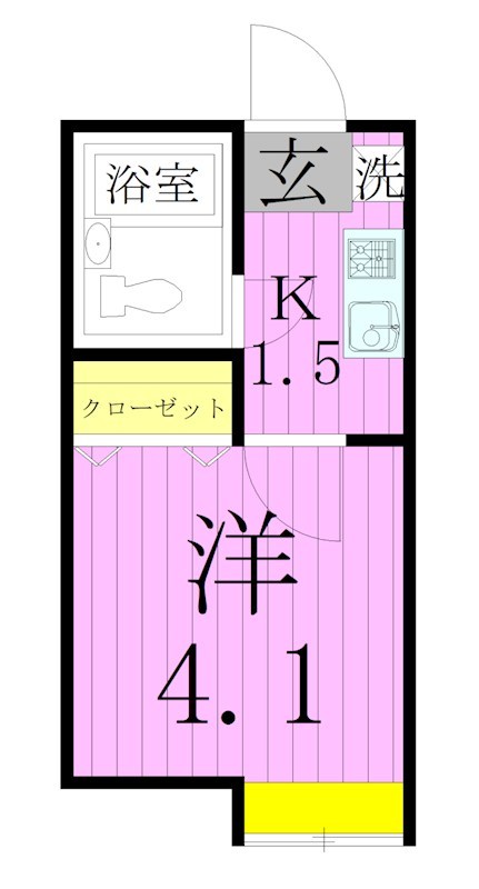 インプレス北綾瀬Ｂ 間取り図