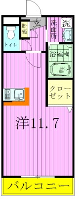 コガネハラーゼⅡ 205号室 間取り