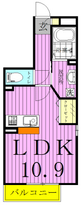 ベルレージュ(早稲田） 301号室 間取り