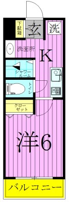 メゾン　グランデ千住 間取り図