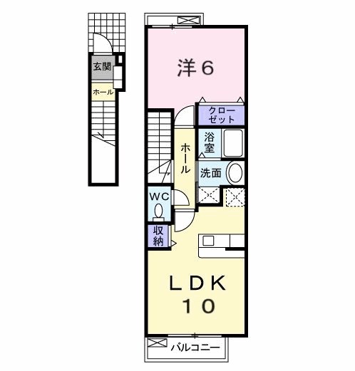 フェアリーエリアＡ棟 202号室 間取り