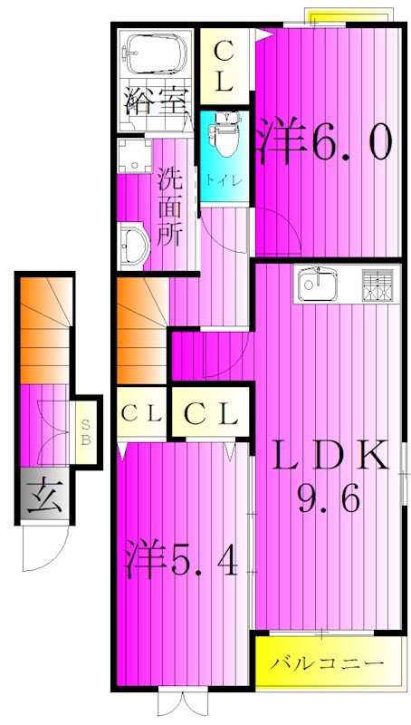 ラフィナートⅠ 203号室 間取り