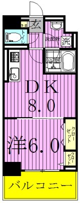 グリュックス　クレー 403号室 間取り