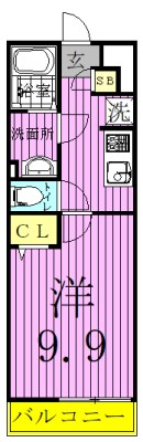 リブリ・松戸上本郷 107号室 間取り