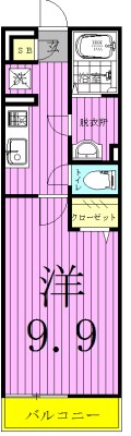リブリ・松戸上本郷 302号室 間取り