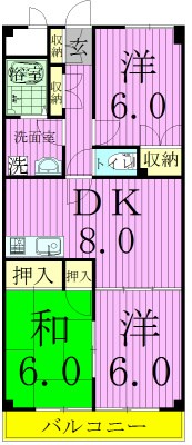 大新ヒルズ西馬橋 間取り図