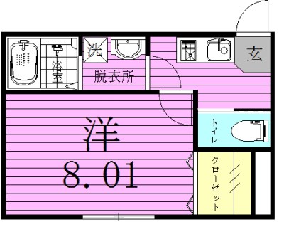 チェスターハウス 201号室 間取り