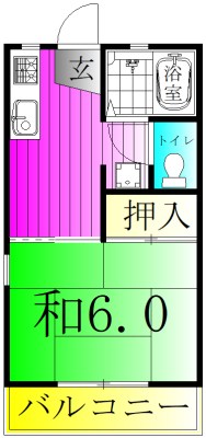 ニューシティ・ベル 201号室 間取り