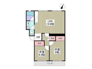 小暮コーポラス 206号室 間取り