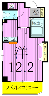 コンフォート柏 103号室 間取り