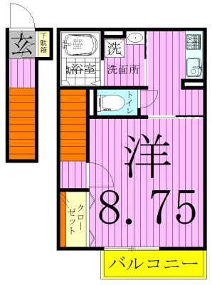 クレベール（西伊興） 間取り図
