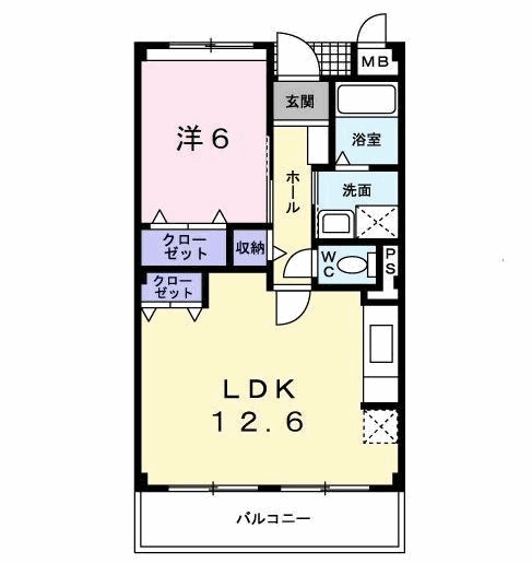グラン　ボヌールⅠ 104号室 間取り