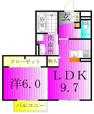 モアニおおたか 202号室 間取り