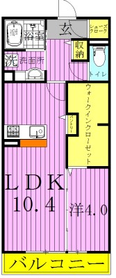 モアニおおたか 205号室 間取り