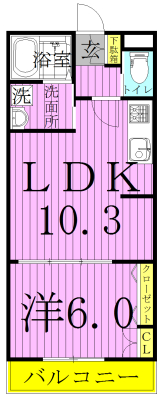 Sepia Court F~セピアコート　ファースト~ 102号室 間取り