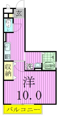 エレガンス・チヨダ Ⅱ 201号室 間取り