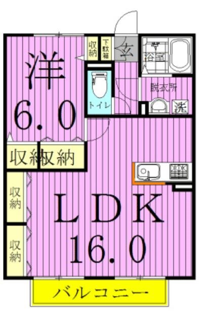 ルミエールモナリエ 102号室 間取り