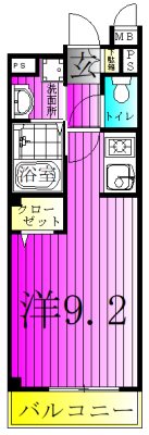 アリエーテⅡ 102号室 間取り