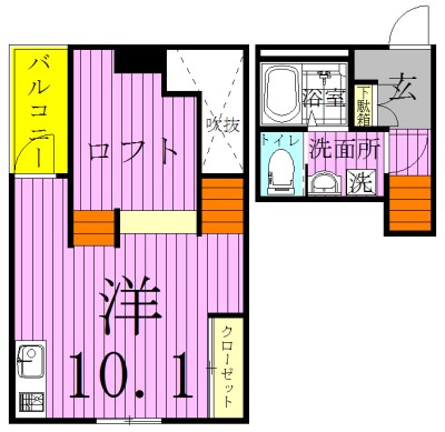 RadIAnce新松戸 202号室 間取り