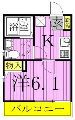 NK HOUSE 201号室 間取り