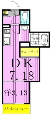 フロンティア 101号室 間取り