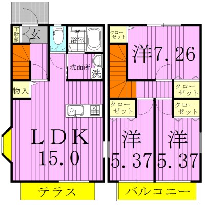 松戸市秋山戸建住宅 間取り
