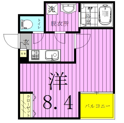 メゾングレース新松戸 201号室 間取り