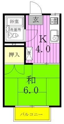 エステートピア司コーポ 201号室 間取り
