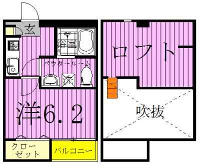 ルッカ新松戸 101号室 間取り
