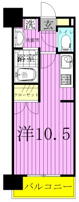アーク松戸セントラルパーク 203号室 間取り
