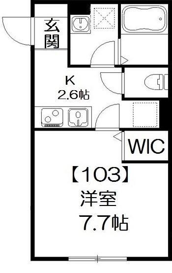 サンシャイン北松戸 103号室 間取り